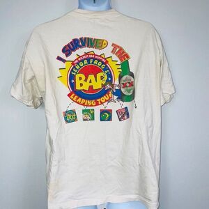 Vintage 90s I Survived Senor Frogs Bar Tour Mens L T-Shirt White